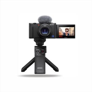 Sony Digital Vlog Camera ZV 1 (Compact, Video Eye AF, Flip Screen, in-Built Microphone, Bluetooth Shooting Grip, 4K Vlogging Camera for Content Creation) – Black